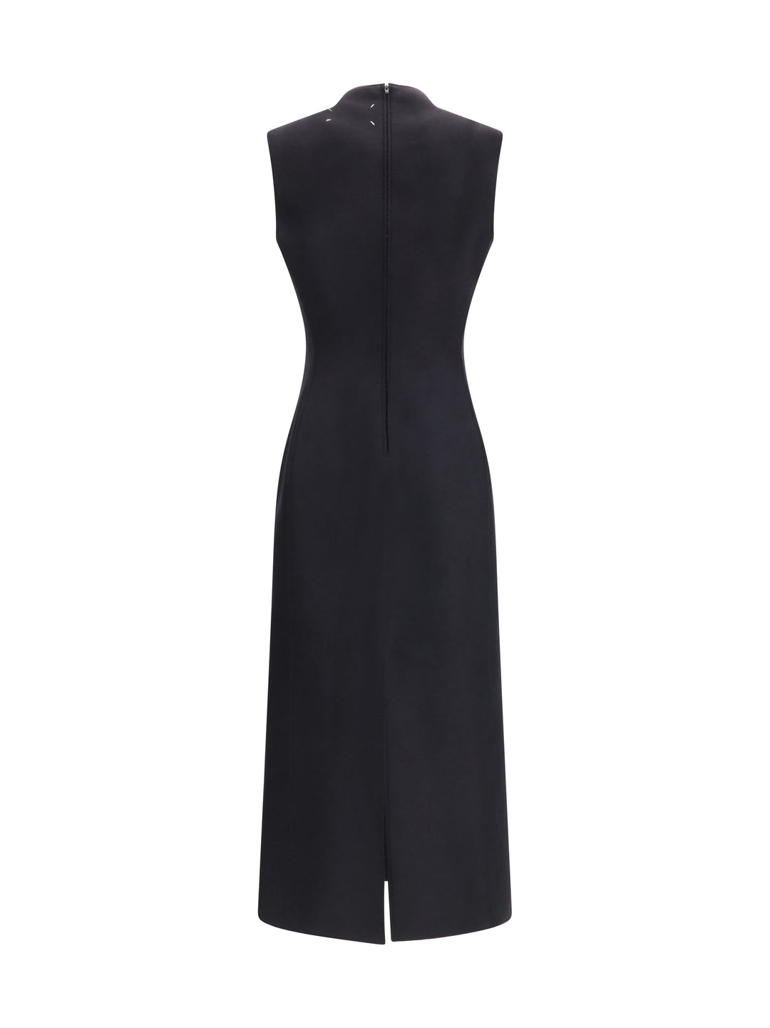 Sleeveless virgin wool midi Dress 2