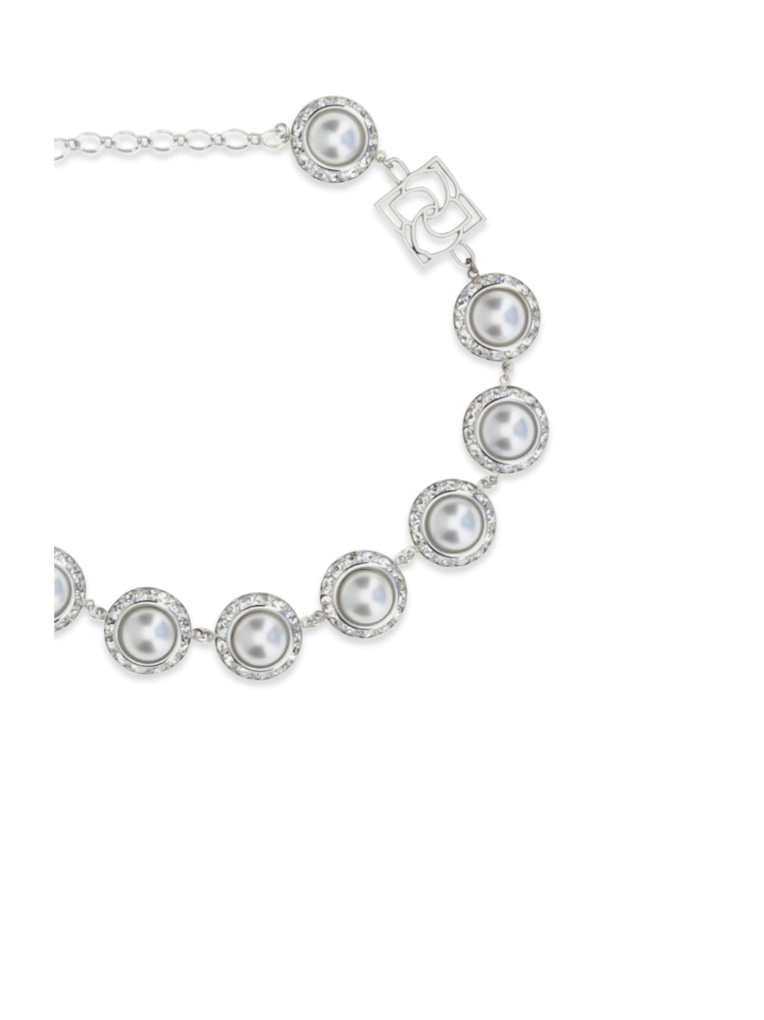 Pearl and crystal Necklace 3