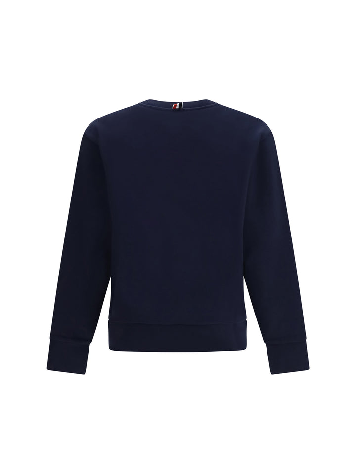 Colorblock Crewneck Sweatshirt with 4-bar detail 2