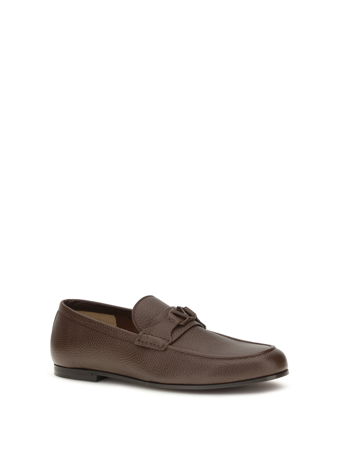 VLogo Signature Loafers in deer leather 2