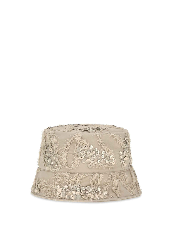 Embroidered sequin Bucket Hat