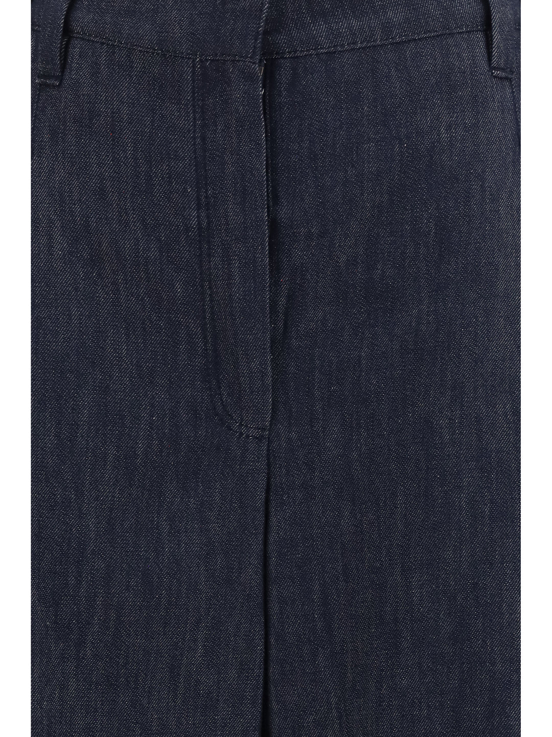 Denim effect twill wide Pants 3