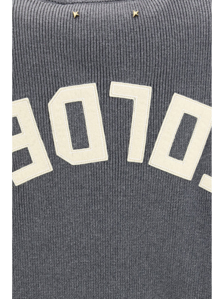 Cotton crewneck Sweater with back logo 3