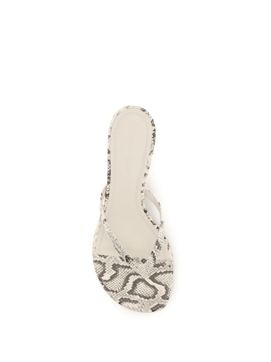 Snake-print Juliette Thong Sandals 4