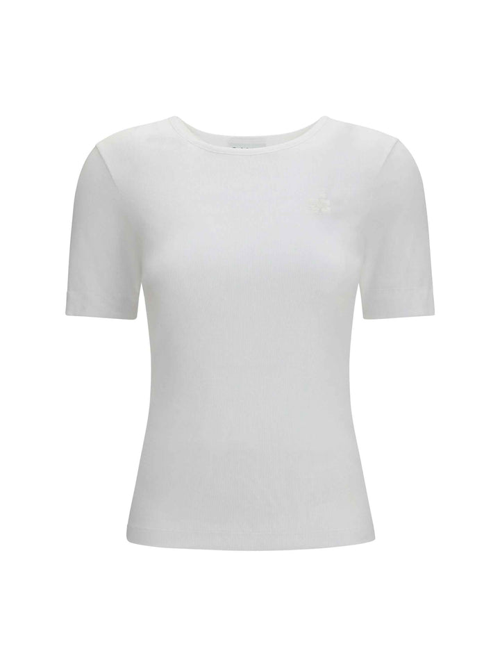 Ribbed cotton T-shirt