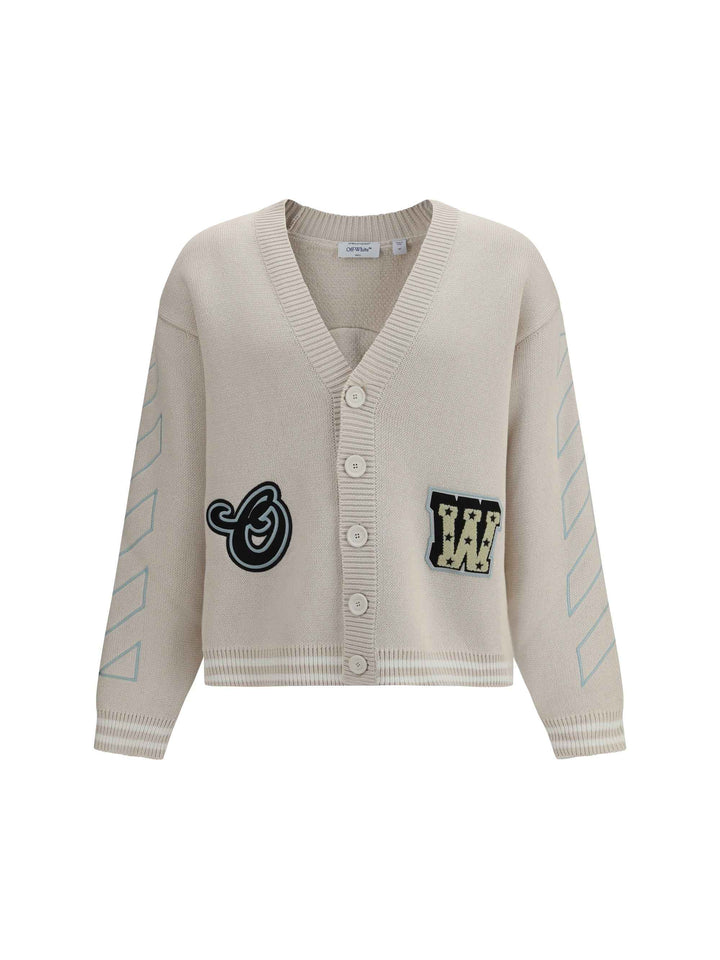 Star Logo Diagonal Varsity Cardigan