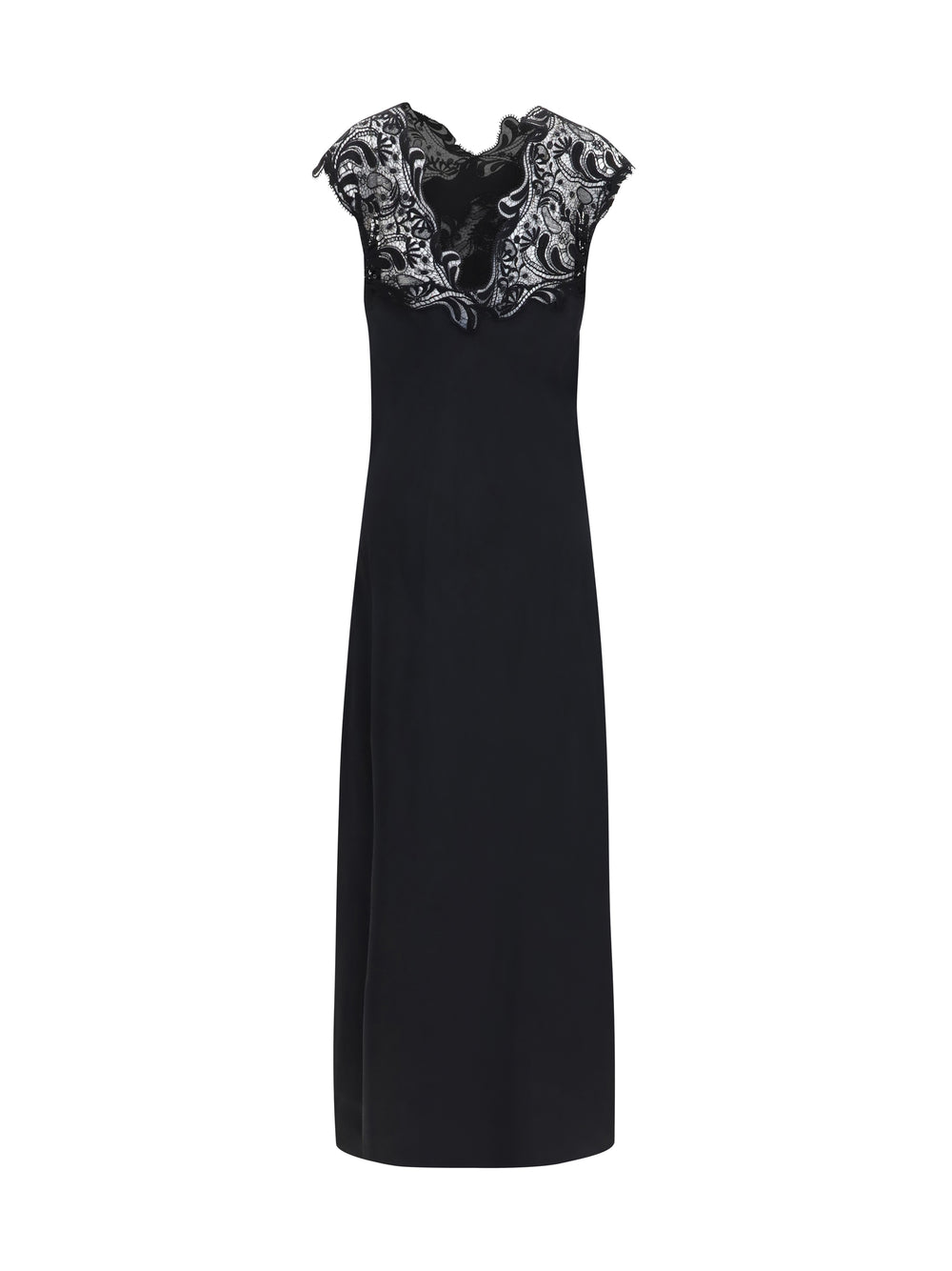 Silk Dress with lace 2