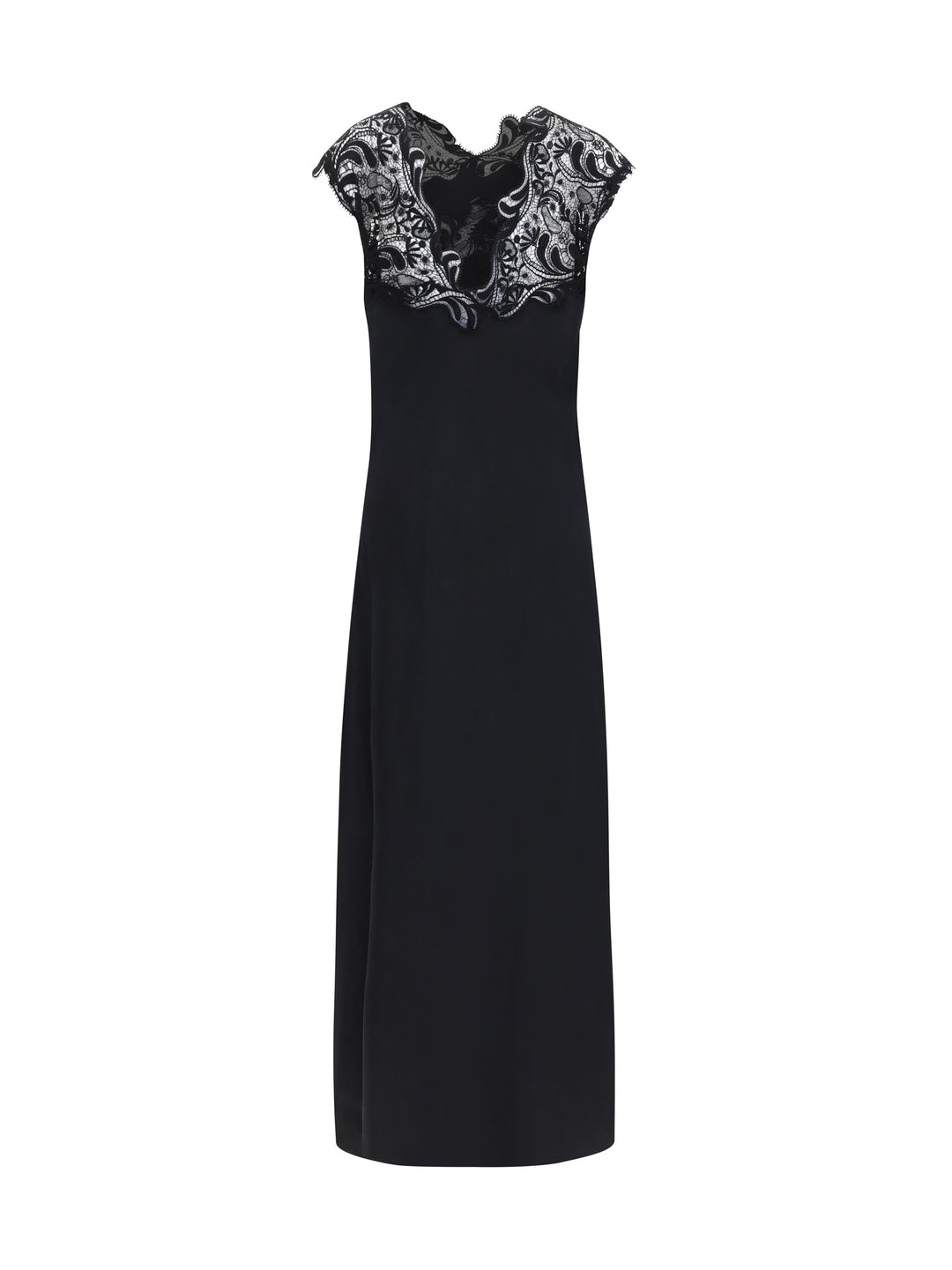 Silk Dress with lace 2