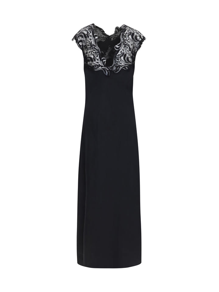 Silk Dress with lace 2