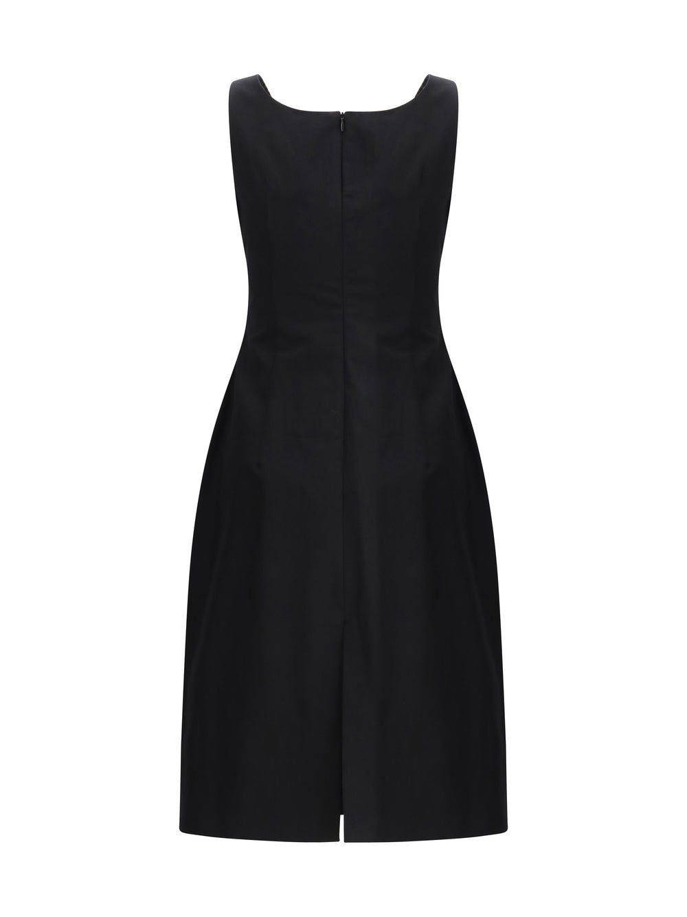 Sleeveless Dress with a draped neckline 2