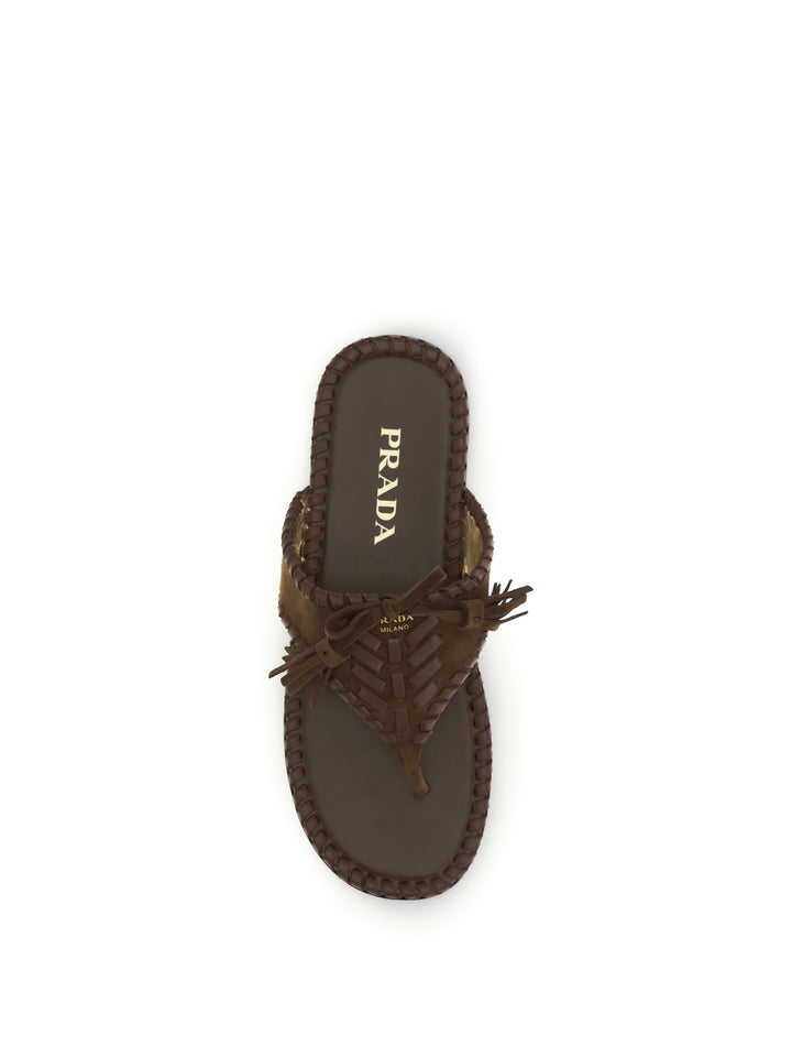 Thong Sandals with tassels 4