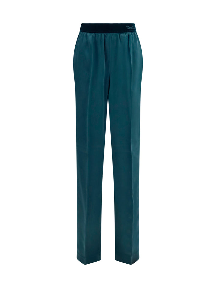 Stretch silk satin Pants 1