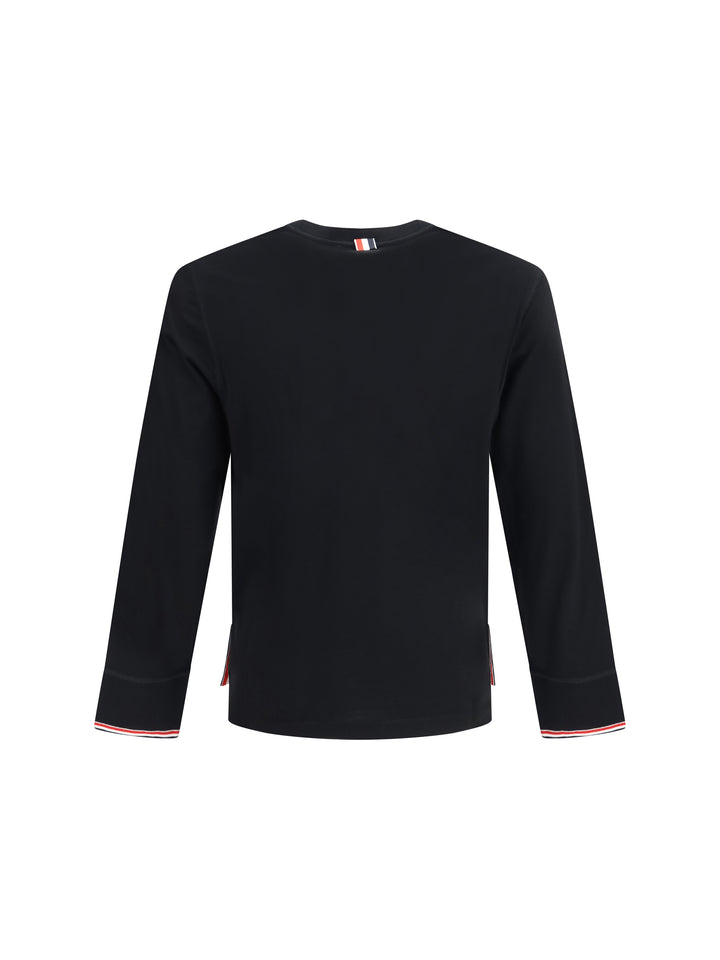 Buttoned Sweater with RWB cuffs 2