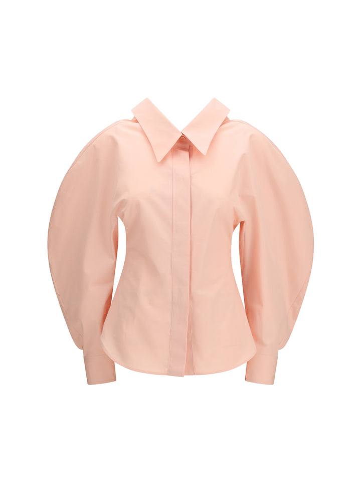 Cut-out cotton poplin Shirt 1