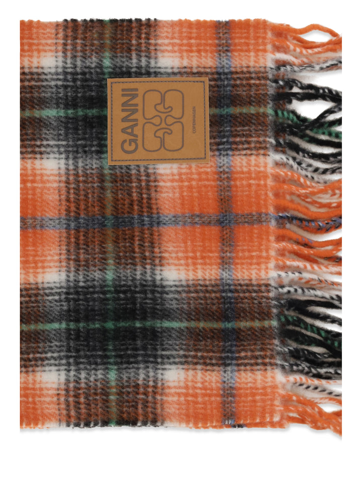 Checked wool Scarf 3