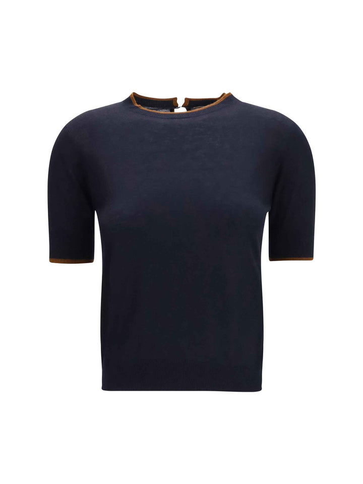 Silk and wool T-shirt