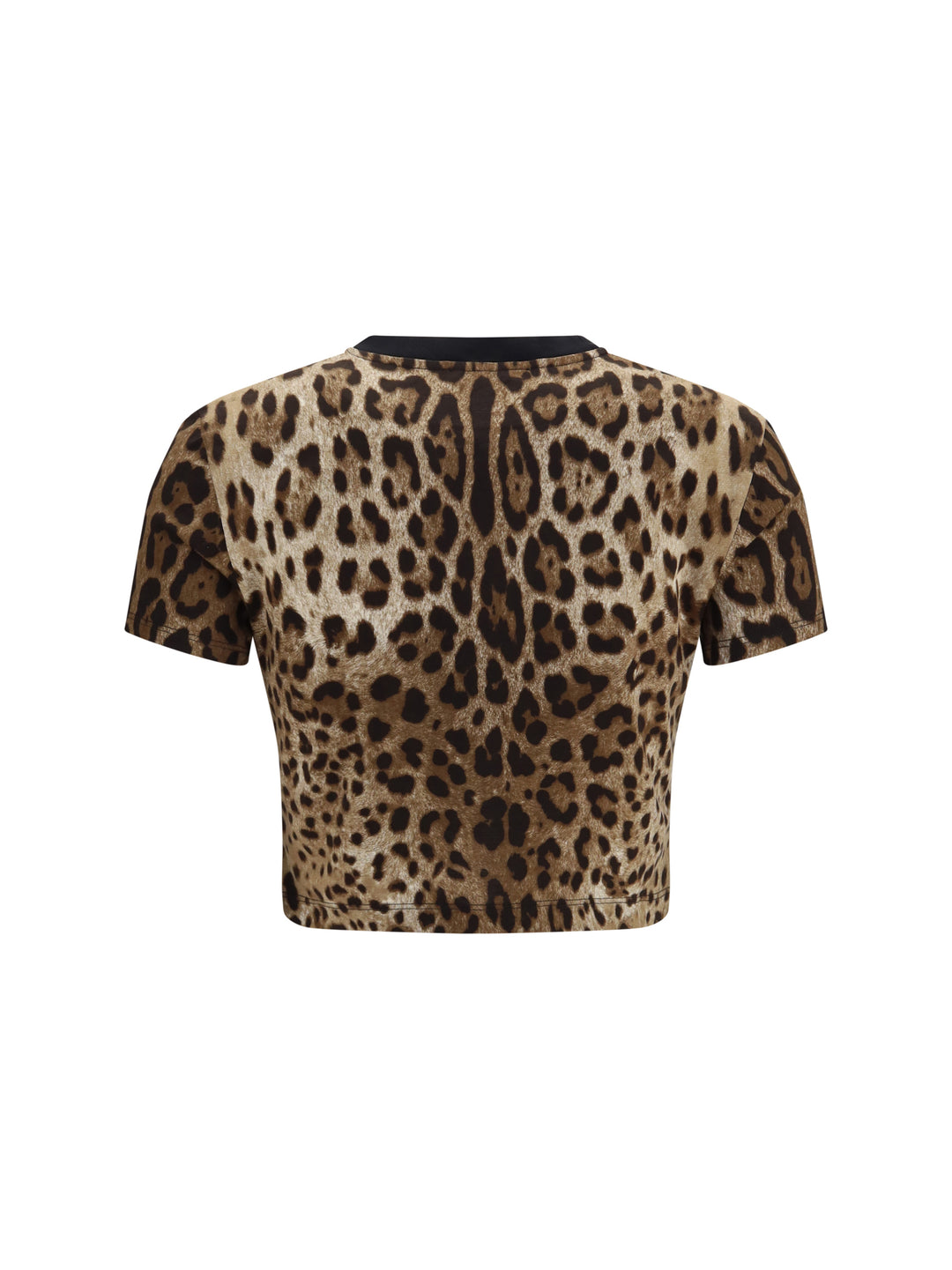 Leopard-print cropped T-shirt 2