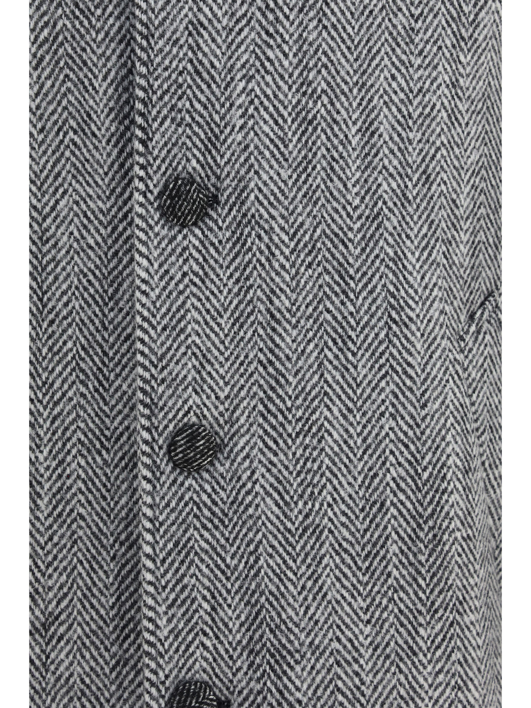 Chevron wool-blend single-breasted Coat 3