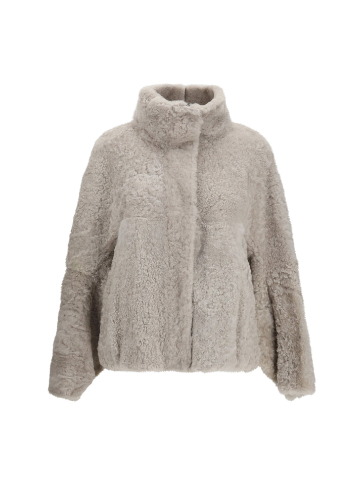 High-neck shearling Jacket 1