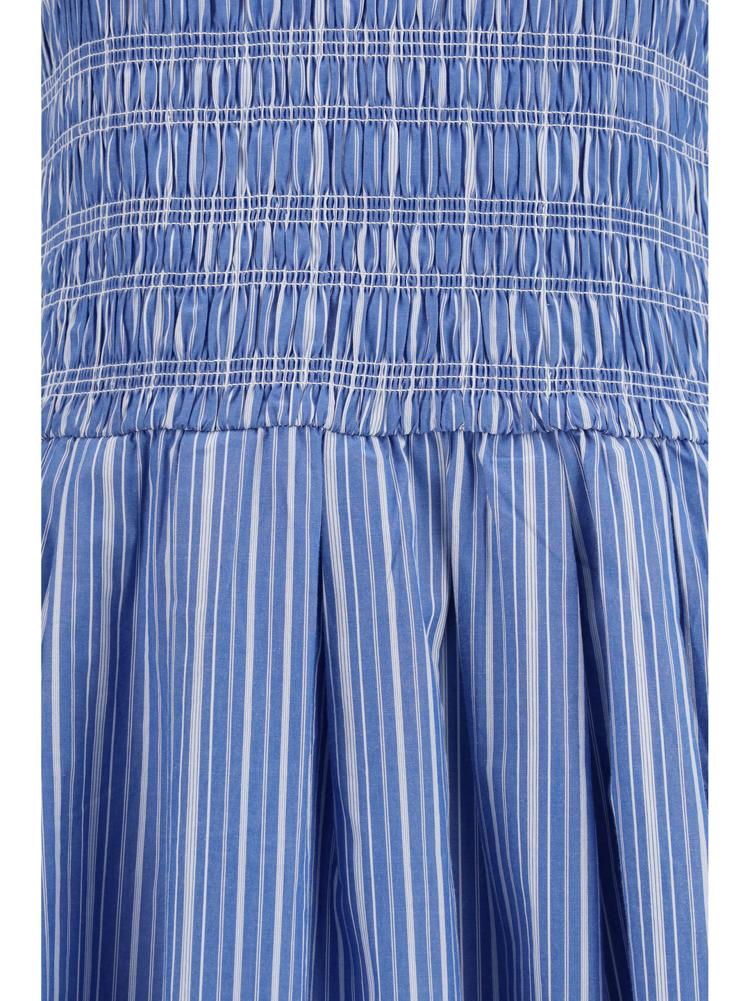 Striped cotton Dress with puff sleeves 3