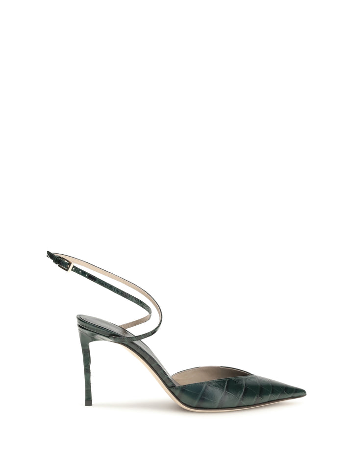 Crocodile-print leather Pumps 1