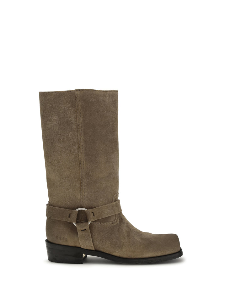 Suede biker Boots 1