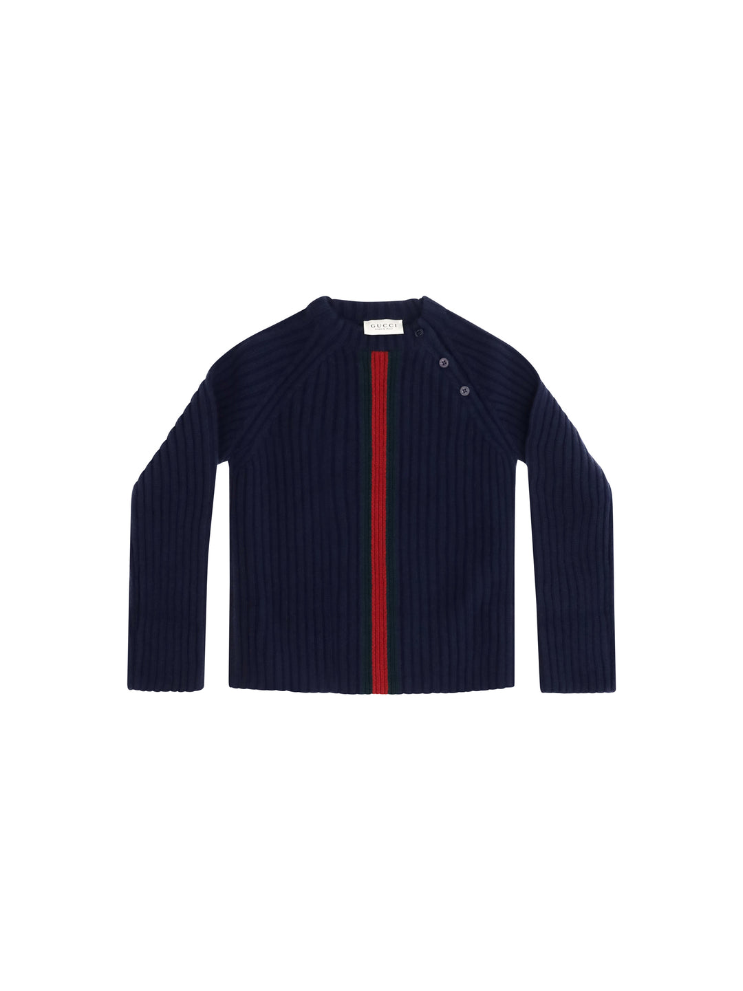 Web stripe wool Sweater for Boy 1