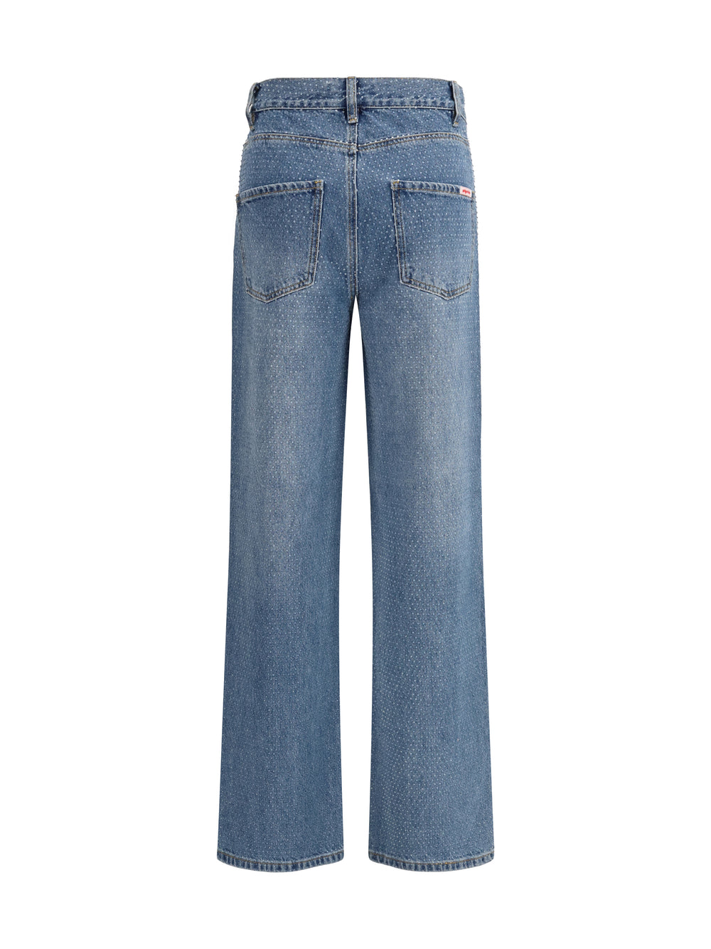 Straight-leg Jeans with all-over rhinestones 2