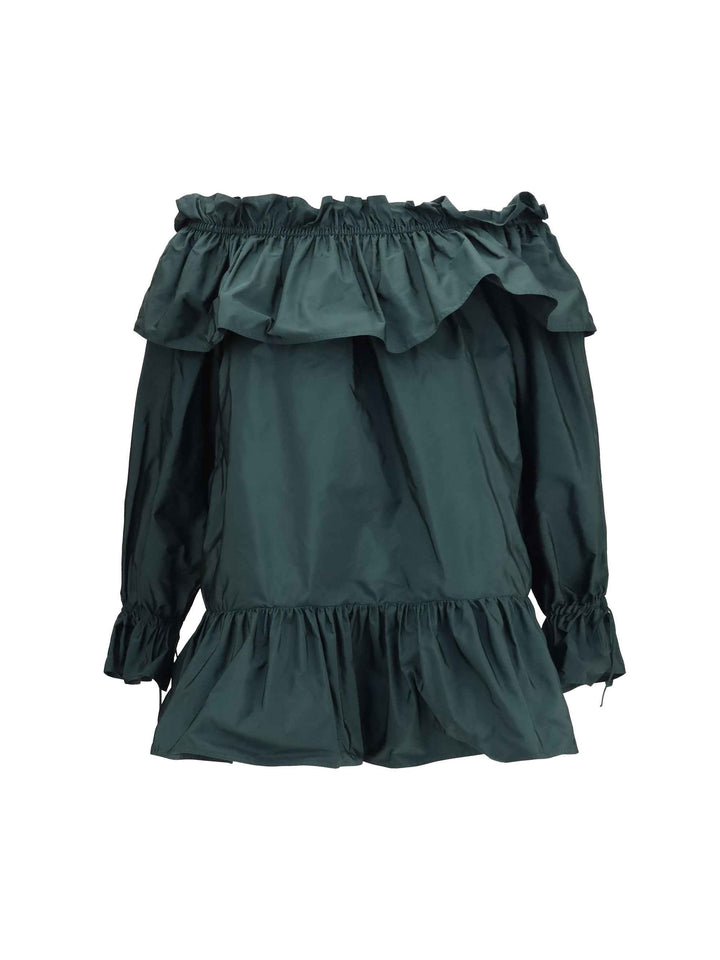 Ruffled Nylon Poplin Dress