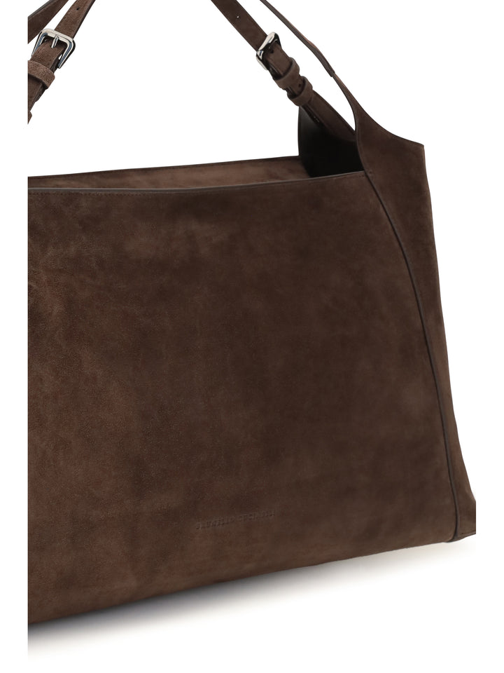 Sartorial suede Shoulder Bag 4