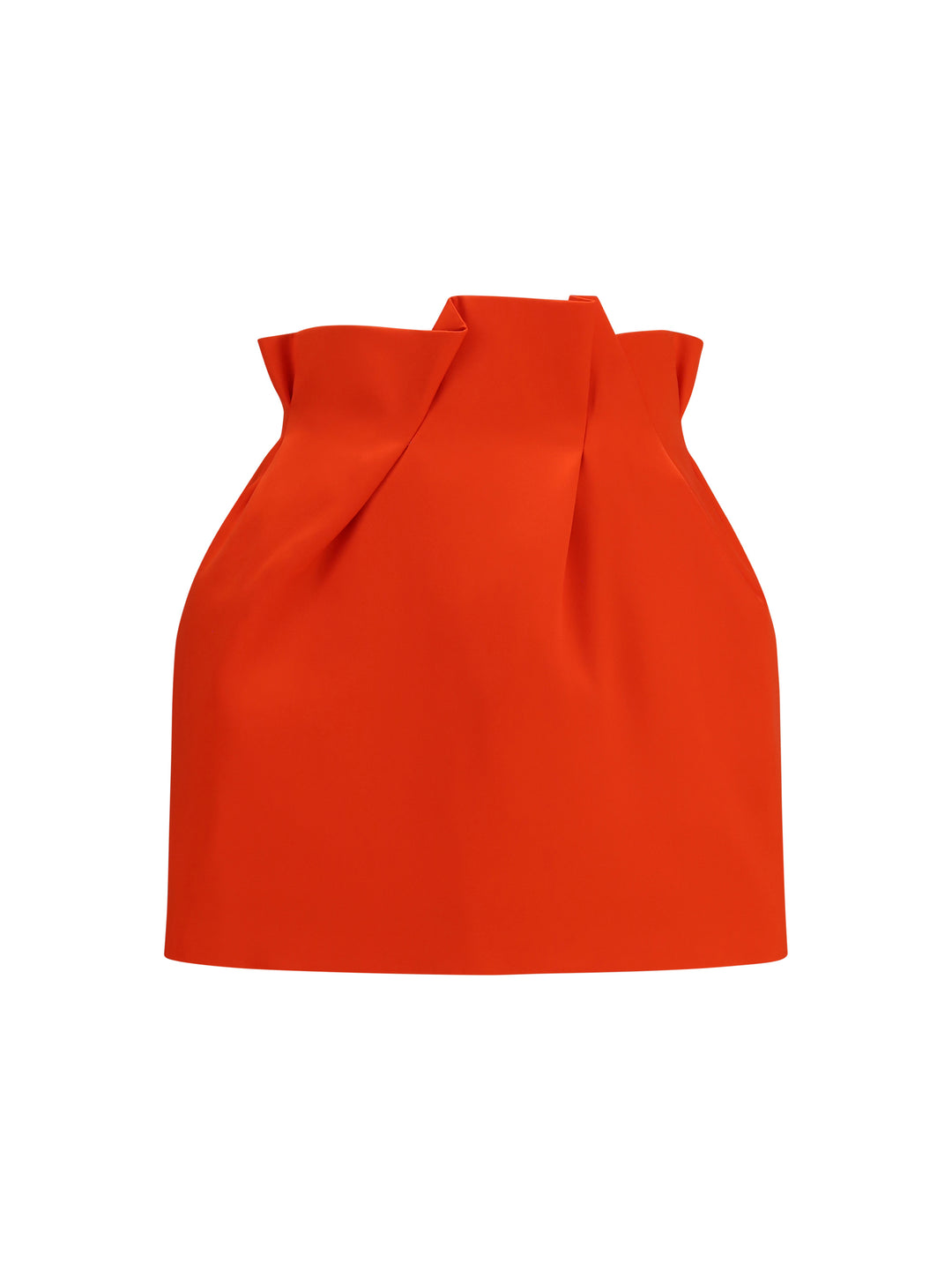 Silk Mini Skirt with ruffled waist 1