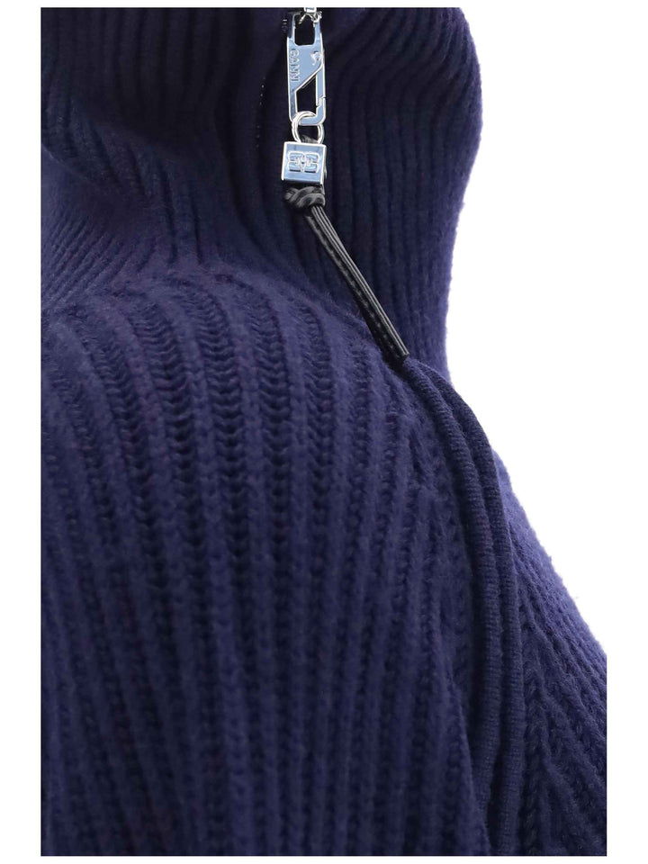 Wool zip-neck Sweater