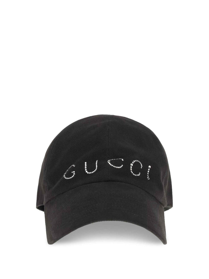 Rhinestone logo Baseball Cap