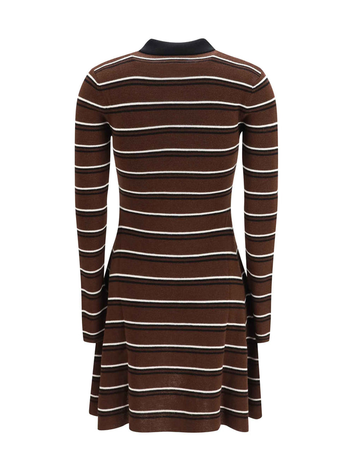 Striped wool polo Dress