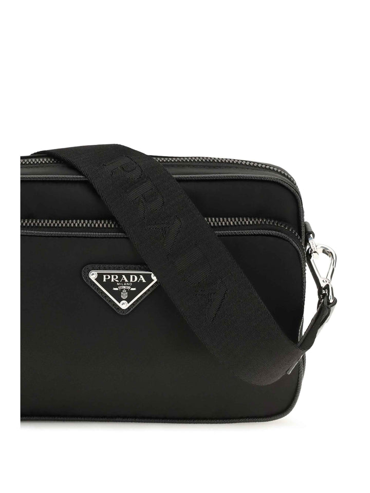 Re-Nylon and Saffiano leather Shoulder Bag