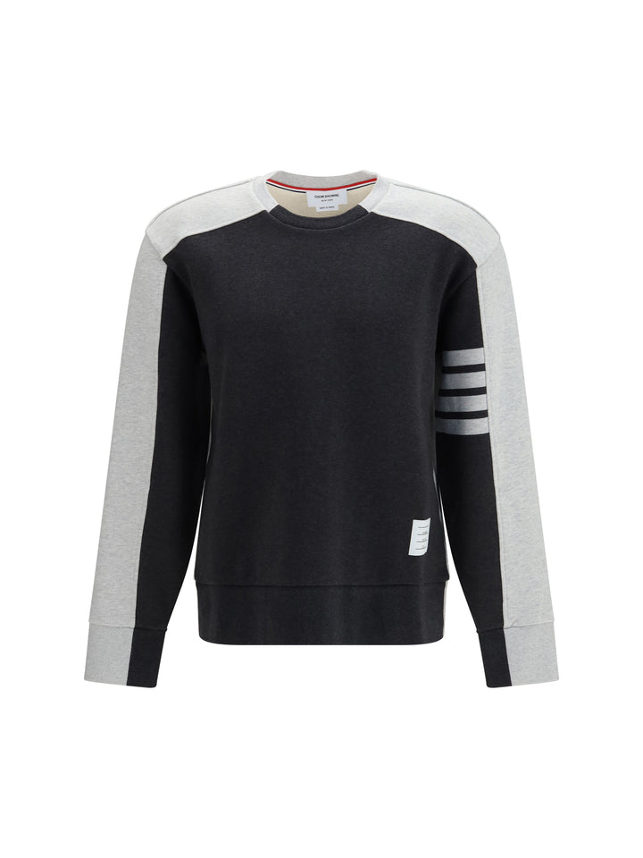 Colorblock Crewneck Sweatshirt with 4-bar detail 1