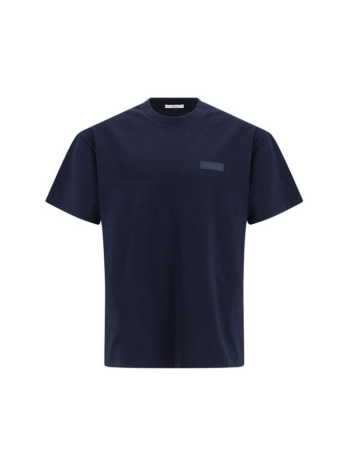 Cotton T-Shirt with logo patch 1