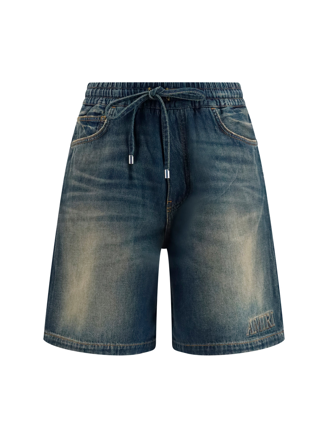 Drawstring denim Shorts 1