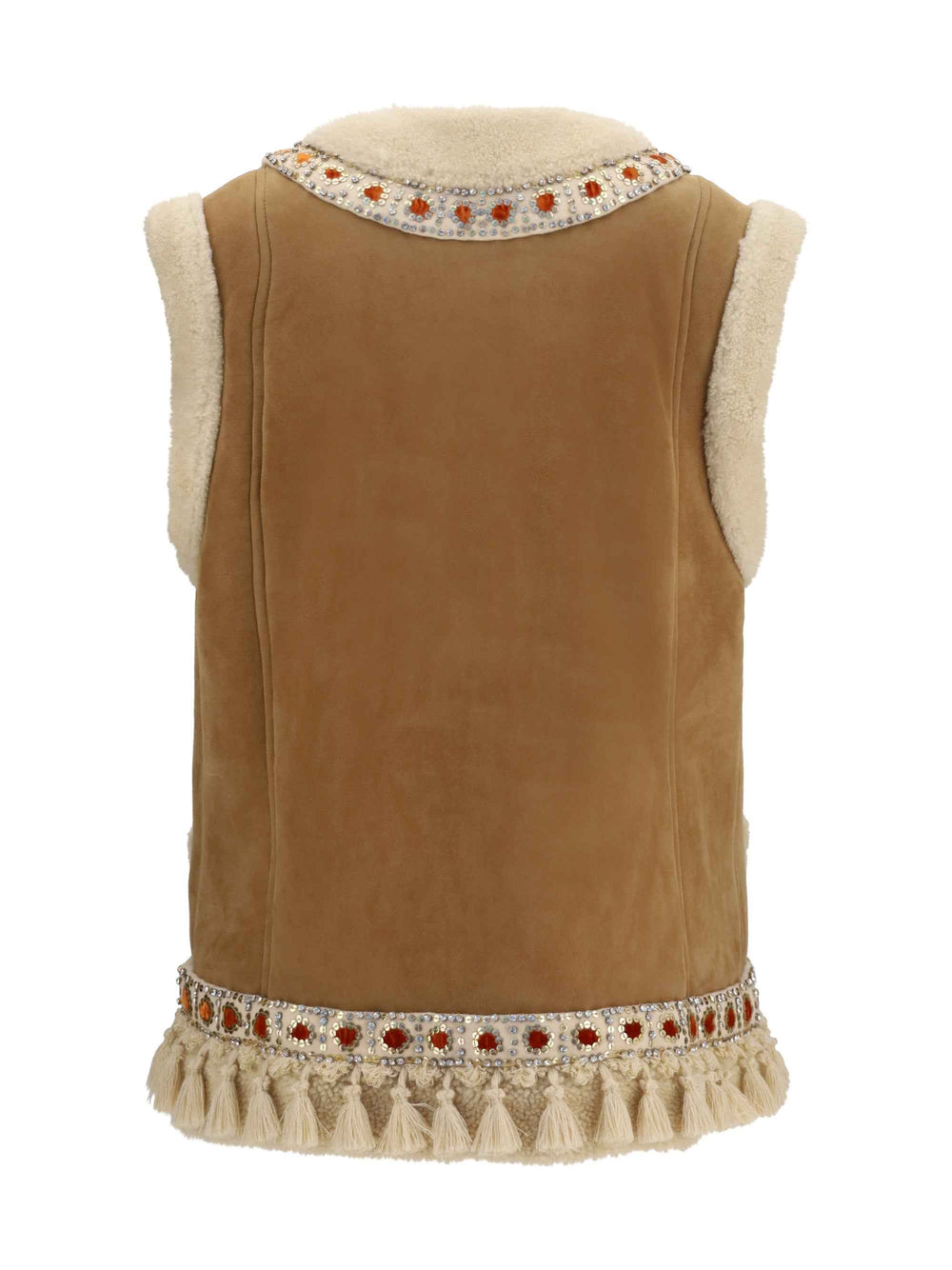 Suede and fur Vest