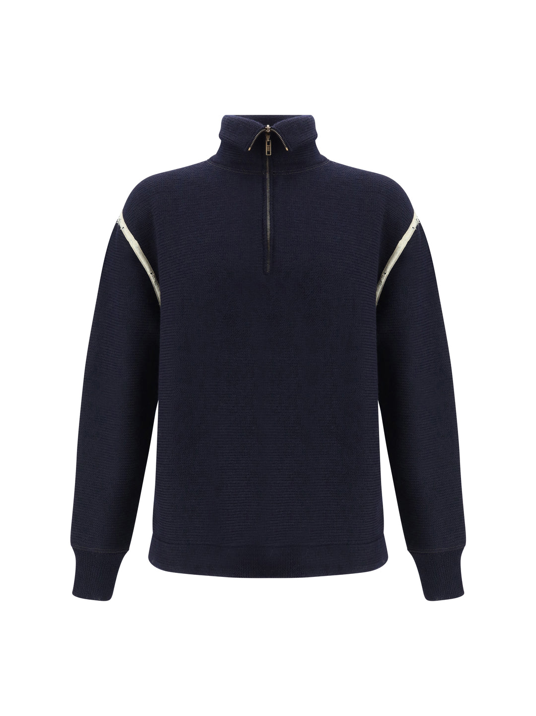 Wool half-zip high-neck 1