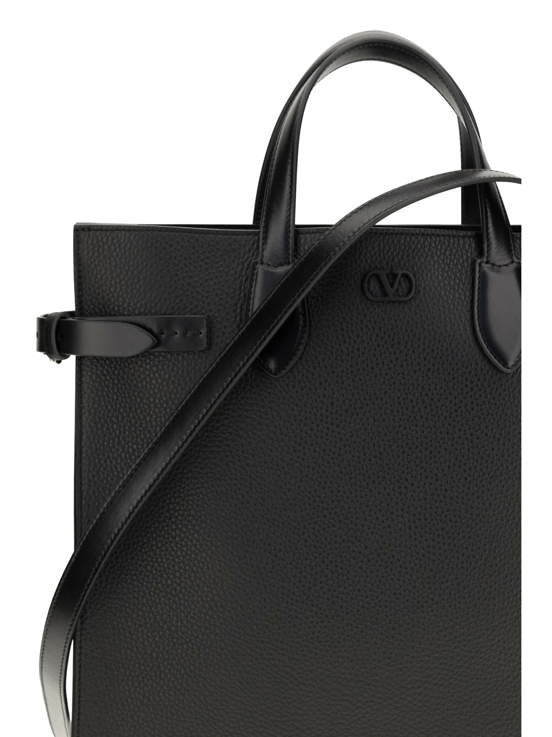 Medium Antibes grained leather Shopping Bag 4