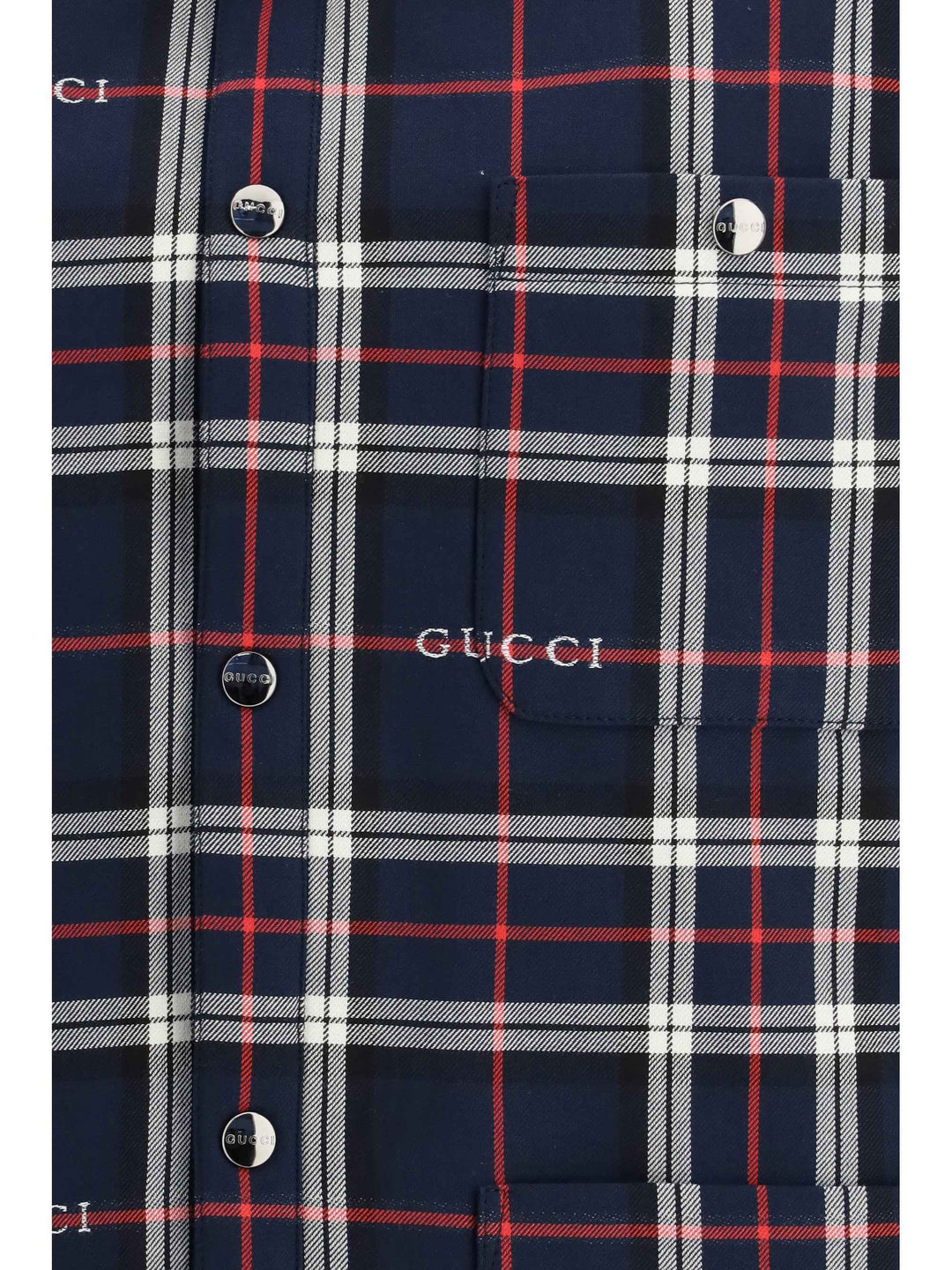 Padded tartan cotton jacquard Shirt