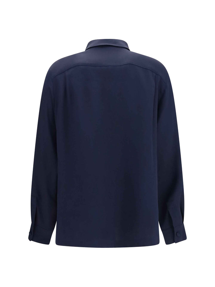 Geranio crepe de chine Shirt