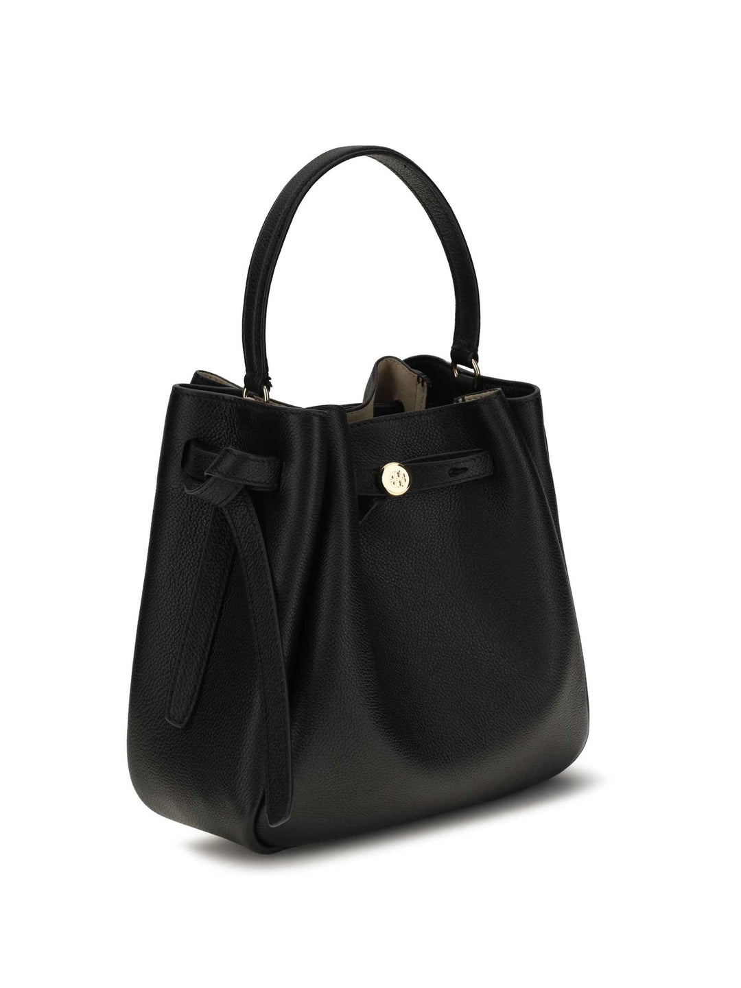 Romy Hammered leather Bucket Bag