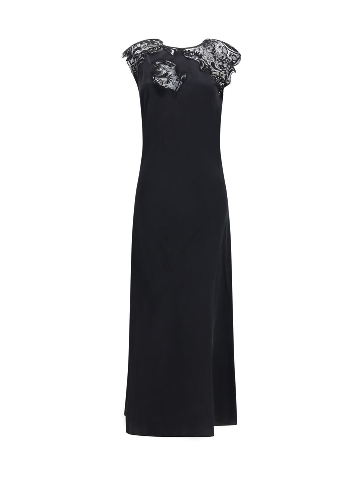 Silk Dress with lace 1