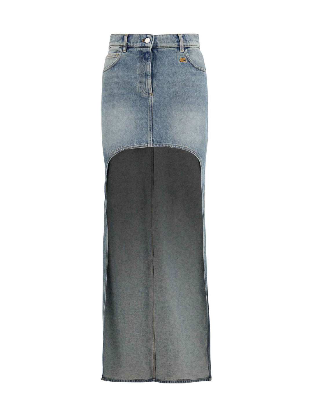 Denim circle Skirt