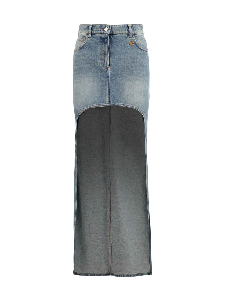 Denim circle Skirt