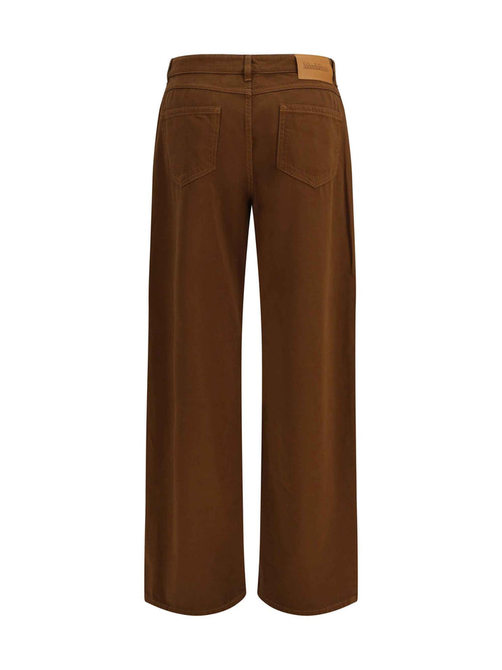 Baggy Pants in pure cotton satin
