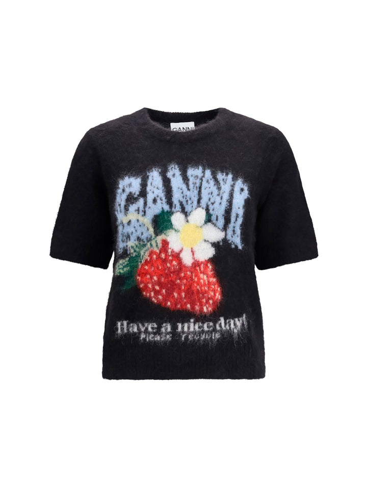 Alpaca and wool-blend T-shirt 1