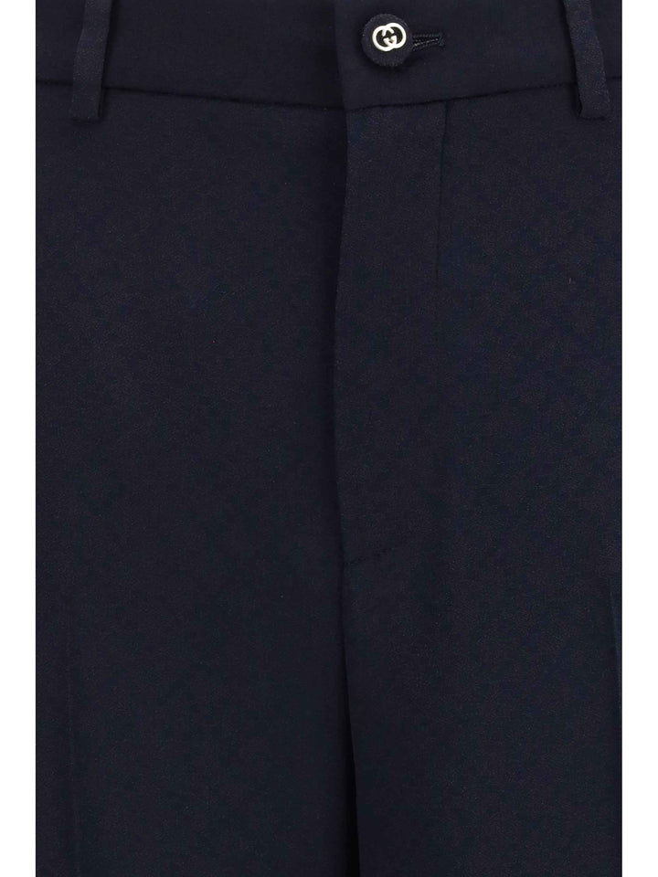 Diamond-jacquard Pants